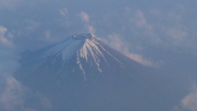 富士山の機内撮影